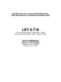 LEY 6 - Caja de Abogados Provincia Bs. As.