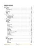 TABLE OF CONTENTS - Abacus Datagraphics