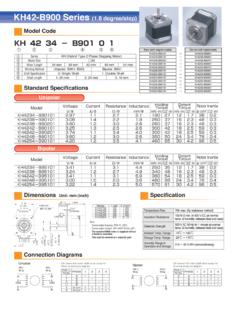 KH42-B900 Series - NIDEC SERVO CORPORATION