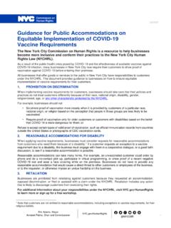 Guidance for Public Accommodations on Equitable ...