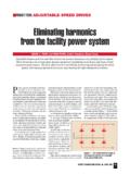 Eliminating harmonics from the facility power …