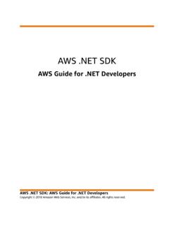 AWS .NET SDK - docs.aws.amazon.com