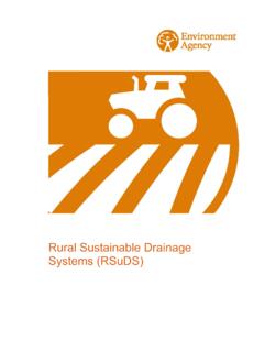 Rural Sustainable Drainage Systems (RSuDS)