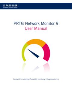 PRTG Network Monitor 9 User Manual - Naslovna