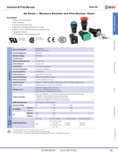 Switches &amp; Pilot Devices 16mm A6 - IDEC Corporation