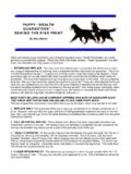 PUPPY “HEALTH GUARANTEES” – BEHIND THE FINE PRINT