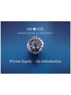 Private Equity An Introduction - NHH