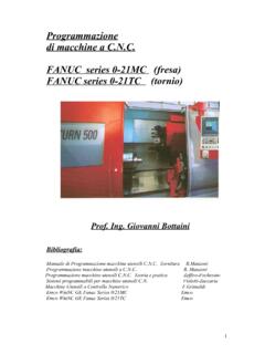 Programmazione di macchine a C.N.C. FANUC series 0-21MC ...