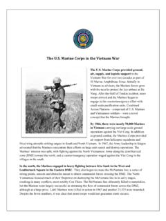 The U.S. Marine Corps in the Vietnam War