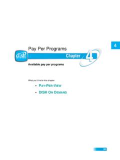 Pay Per Programs - DISH Network™ Cable TV Provider