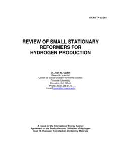 Review of Small Stationary Reformers for Hydrogen Production