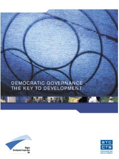 DEMOCRATIC GOVERNANCE - THE KEY TO DEVELOPMENT