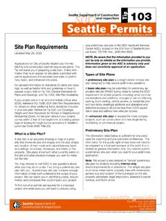 Seattle Department of Construction sdci and Inspections …