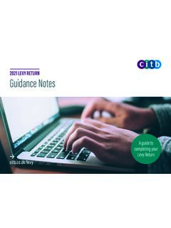 2021 LEVY RETURN Guidance Notes - CITB