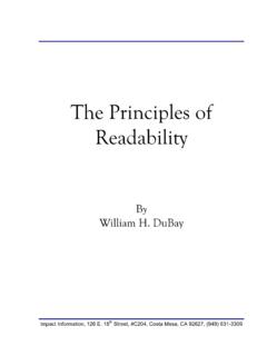 The Principles of Readability - ed