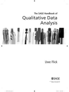 The SAGE Handbook of Qualitative Data Analysis
