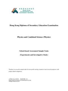 Hong Kong Diploma of Secondary Education …