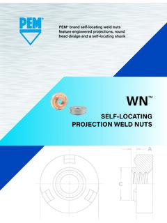 SELF-LOCATING PROJECTION WELD NUTS - PennEngineering