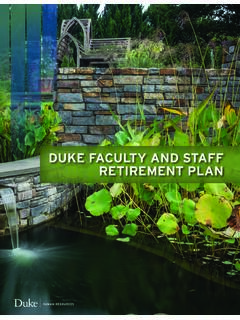 Duke Faculty and Staff Retirement Plan Summary Plan ...