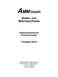 Preisliste BG-LAB 2010 - AMM GmbH