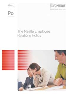 The Nestl&#233; Employee Relations Policy