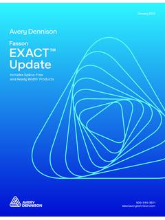Fasson EXACT Update - Avery Dennison