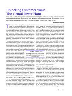 Unlocking Customer Value: The Virtual Power Plant - Energy