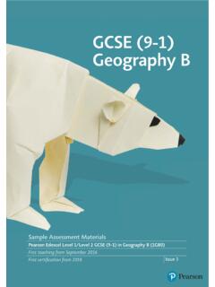 GCSE (9-1) Geography B - Pearson qualifications