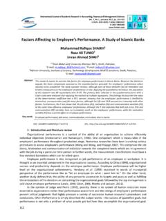 Factors Affecting to Employee’s Performance. A Study of ...