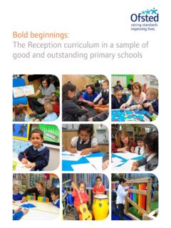 Bold beginnings - The Reception curriculum in a sample of ...