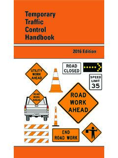 Temporary Traffic Control Handbook - Institute for …