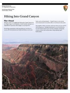Hiking Into Grand Canyon - National Park Service