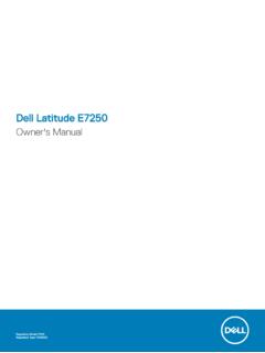 Dell Latitude E7250 Owner's Manual