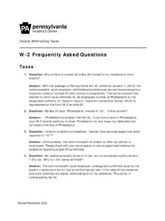 W2 Frequently Asked Questions - Office of the Budget