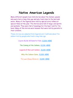 Native American Legends - USDA