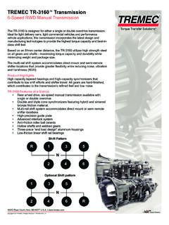TREMEC TR-3160 6-speed manual transmission