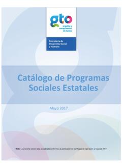 Cat&#225;logo de Programas Sociales Estatales