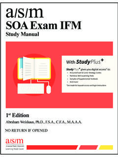 SOA Exam IFM - actuarialbookstore.com