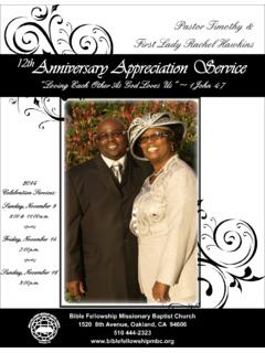 Pastor Timothy &amp; First Lady Rachel Hawkins 12th ...