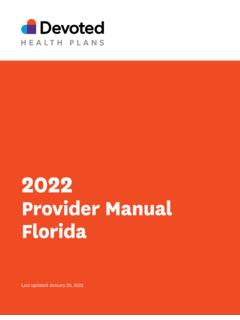 Provider Manual Florida - Devoted