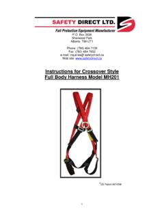 Instructions for Crossover Style Full Body Harness Model …