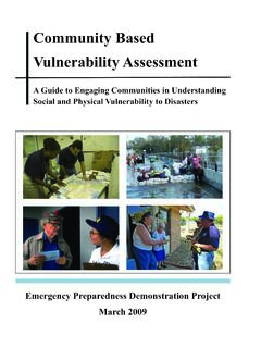 Community Based Vulnerability Assessment - MDC
