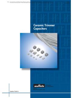 Ceramic Trimmer Capacitors - mouser.com