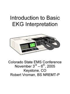 Introduction to Basic EKG Interpretation - Robert Vroman