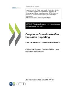 Emission Reporting Corporate Greenhouse Gas - OECD.org