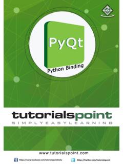 PyQt - Tutorialspoint