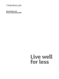 Live well for less - Sainsbury's