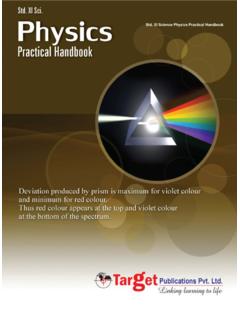 Physics Practical Handbook: Std. 11 Science