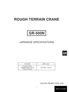 ROUGH TERRAIN CRANE GR-500N - tadano-imes.com