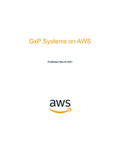 GxP Systems on AWS
